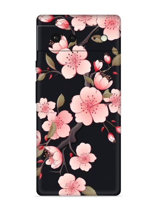 Cherry Blossom Embossed Soft Silicone Case for Google Pixel 6