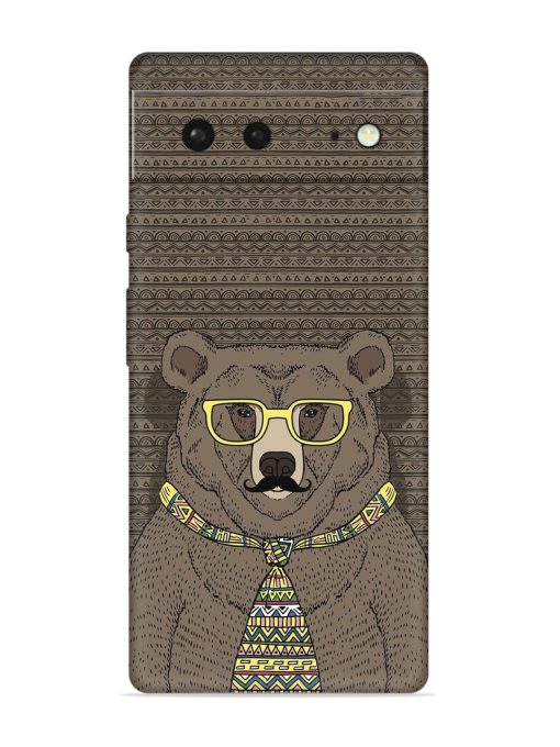 Grizzly Bear Embossed Soft Silicone Case for Google Pixel 6 Zapvi