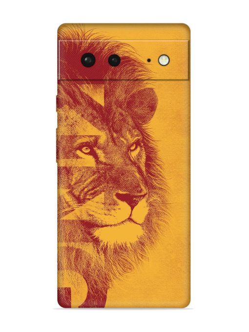 Gold Lion Crown Art Embossed Soft Silicone Case for Google Pixel 6