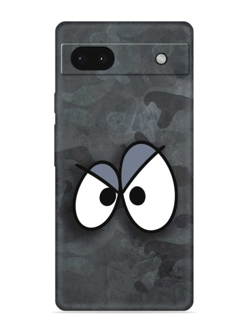 Big Eyes Night Mode Embossed Soft Silicone Case for Google Pixel 6A Zapvi