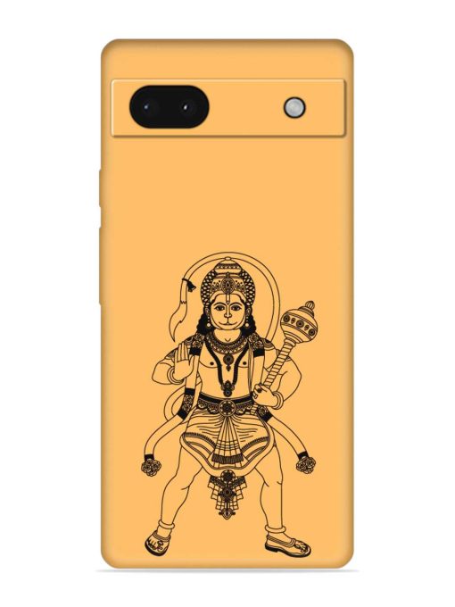 Indian God Hanuman Embossed Soft Silicone Case for Google Pixel 6A Zapvi