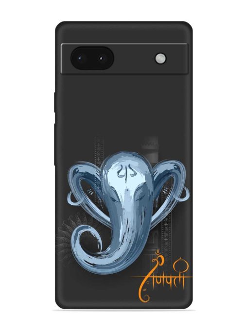 Illustration Lord Ganpati Embossed Soft Silicone Case for Google Pixel 6A Zapvi