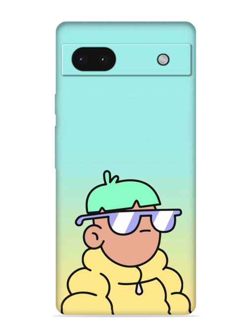 Doodles Cool Character Embossed Soft Silicone Case for Google Pixel 6A Zapvi