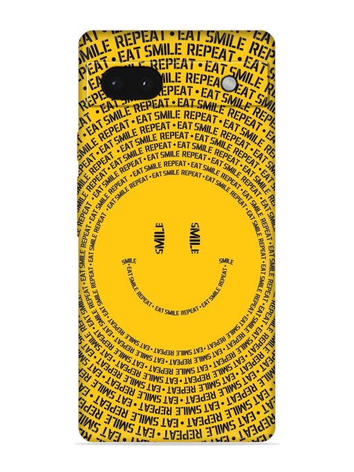 Smiley Embossed Soft Silicone Case for Google Pixel 6A Zapvi