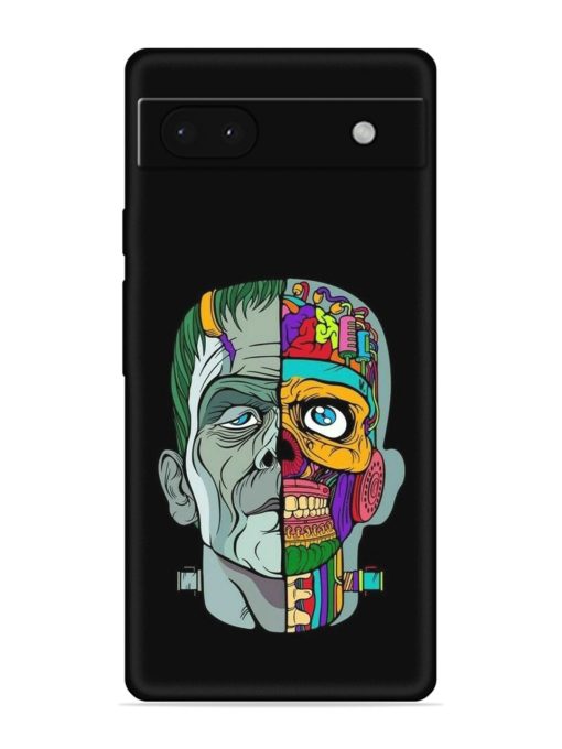 Men Vs Skull Embossed Soft Silicone Case for Google Pixel 6A Zapvi