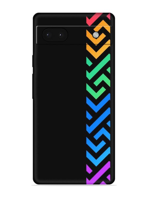 Colorshape Stripes Embossed Soft Silicone Case for Google Pixel 6A Zapvi