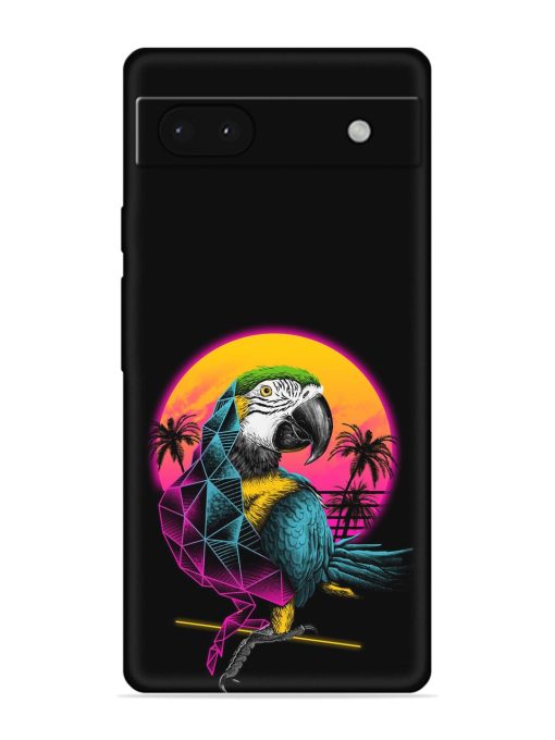 Rad Parrot Embossed Soft Silicone Case for Google Pixel 6A Zapvi