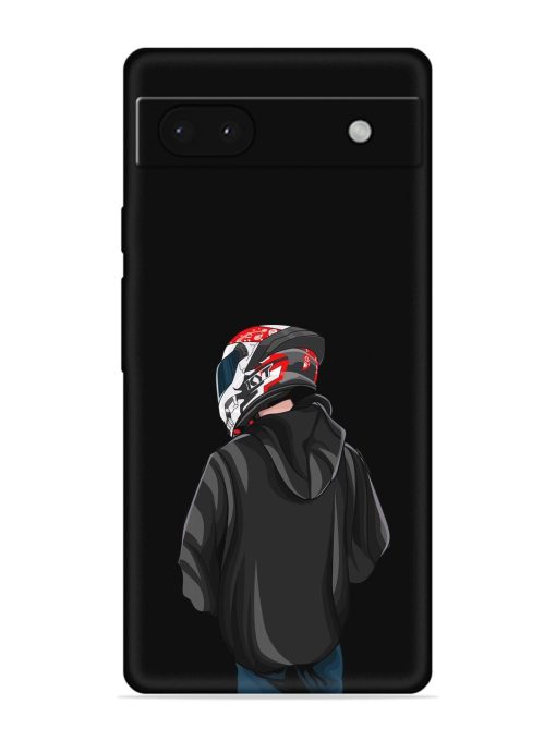 Motorcycle Rider Embossed Soft Silicone Case for Google Pixel 6A Zapvi