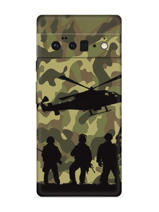 Army Heros Embossed Soft Silicone Case for Google Pixel 6 Pro Zapvi