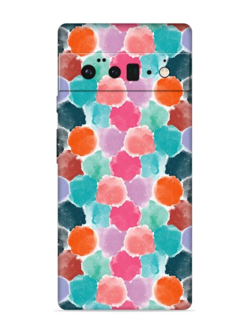 Colorful Seamless Pattern Embossed Soft Silicone Case for Google Pixel 6 Pro Zapvi