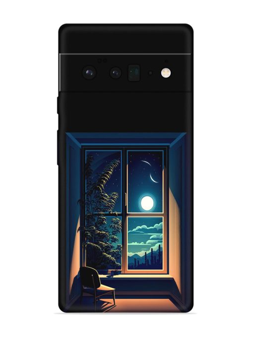 Night View At Window Embossed Soft Silicone Case for Google Pixel 6 Pro Zapvi