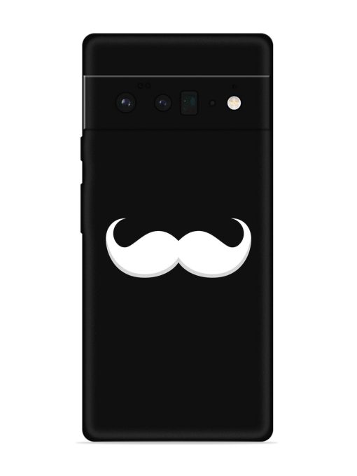 Mustache Vector Embossed Soft Silicone Case for Google Pixel 6 Pro Zapvi