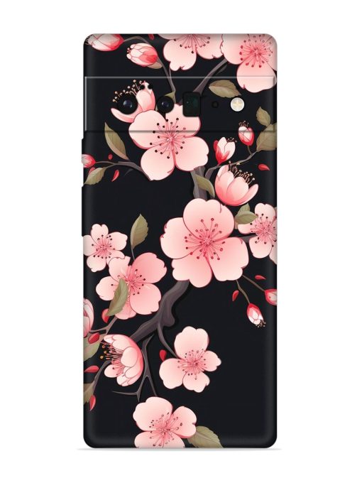 Cherry Blossom Embossed Soft Silicone Case for Google Pixel 6 Pro