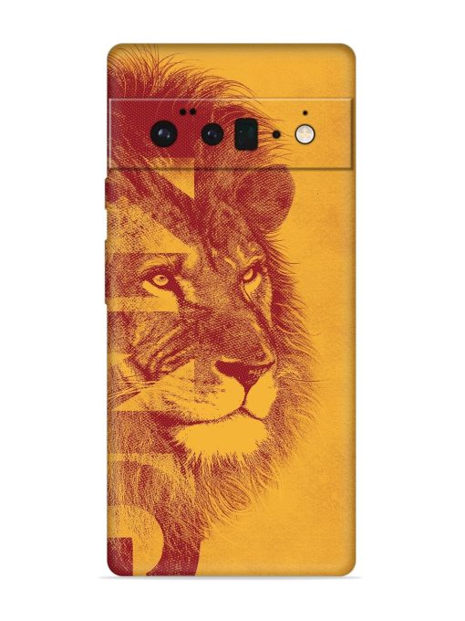 Gold Lion Crown Art Embossed Soft Silicone Case for Google Pixel 6 Pro Zapvi