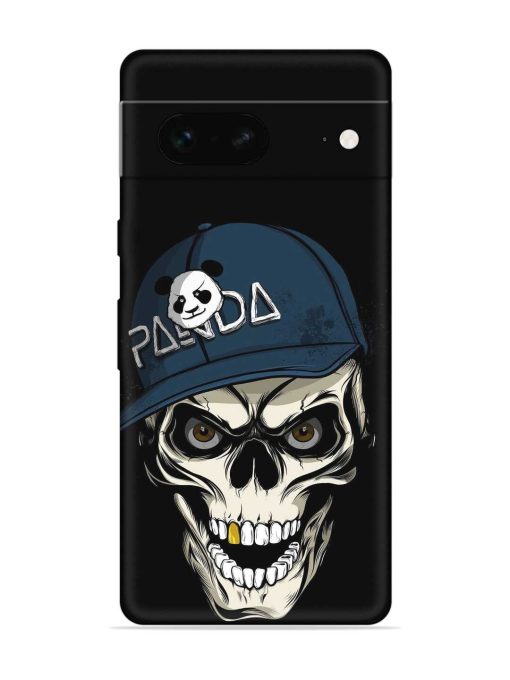 Panda Skull Embossed Soft Silicone Case for Google Pixel 7 Zapvi