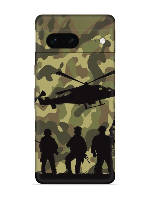 Army Heros Embossed Soft Silicone Case for Google Pixel 7