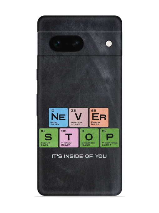 Never Stop It'S Inside Of You Embossed Soft Silicone Case for Google Pixel 7