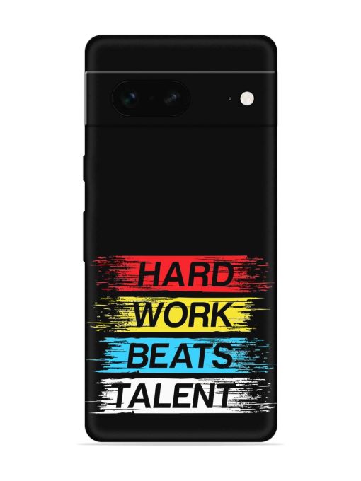 Hard Work Beats Embossed Soft Silicone Case for Google Pixel 7 Zapvi