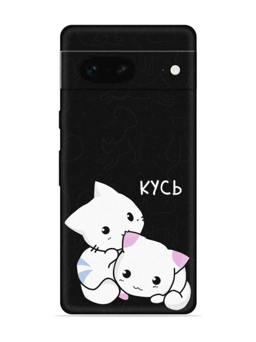 Kycb Cat Embossed Soft Silicone Case for Google Pixel 7