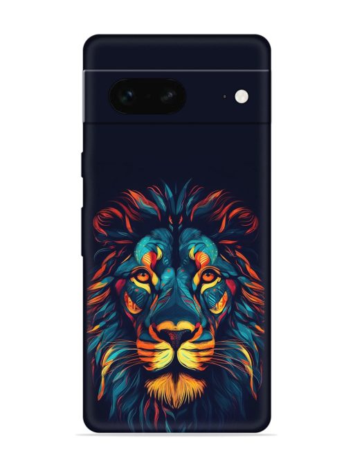 Colorful Lion Embossed Soft Silicone Case for Google Pixel 7 Zapvi