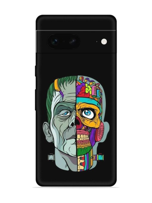 Men Vs Skull Embossed Soft Silicone Case for Google Pixel 7 Zapvi