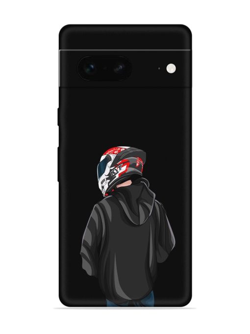 Motorcycle Rider Embossed Soft Silicone Case for Google Pixel 7 Zapvi