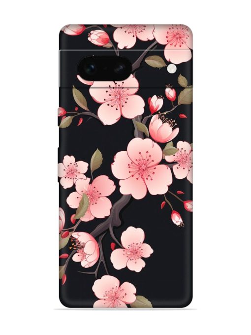 Cherry Blossom Embossed Soft Silicone Case for Google Pixel 7 Zapvi