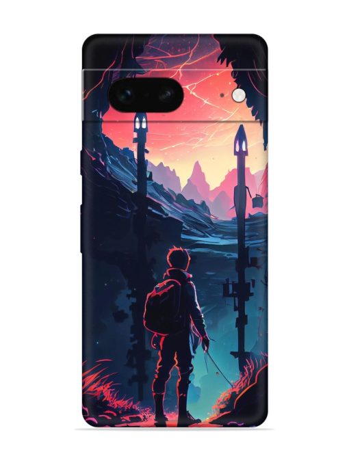 Cgs Artwork Embossed Soft Silicone Case for Google Pixel 7