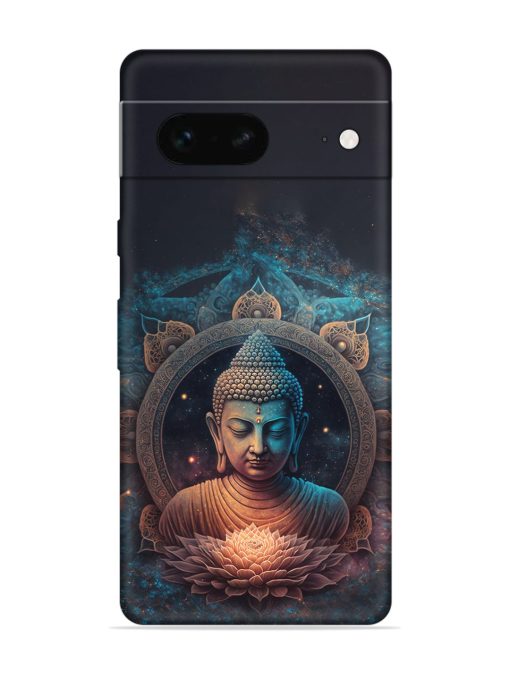 Gautam Buddha Embossed Soft Silicone Case for Google Pixel 7 Zapvi