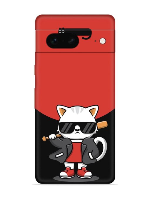 Cool Little Bear Cartoon Embossed Soft Silicone Case for Google Pixel 7 Zapvi