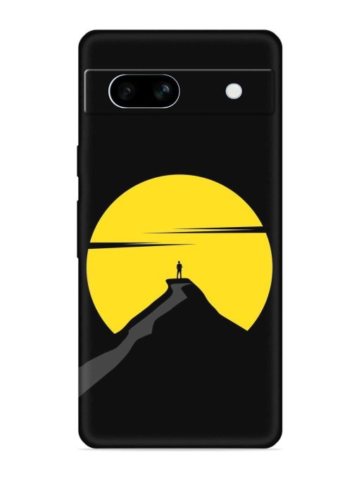 Black Ultra Vector Embossed Soft Silicone Case for Google Pixel 7A Zapvi