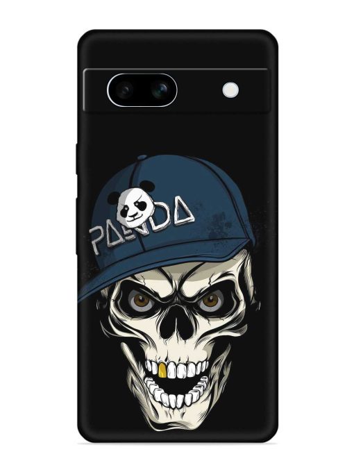 Panda Skull Embossed Soft Silicone Case for Google Pixel 7A Zapvi