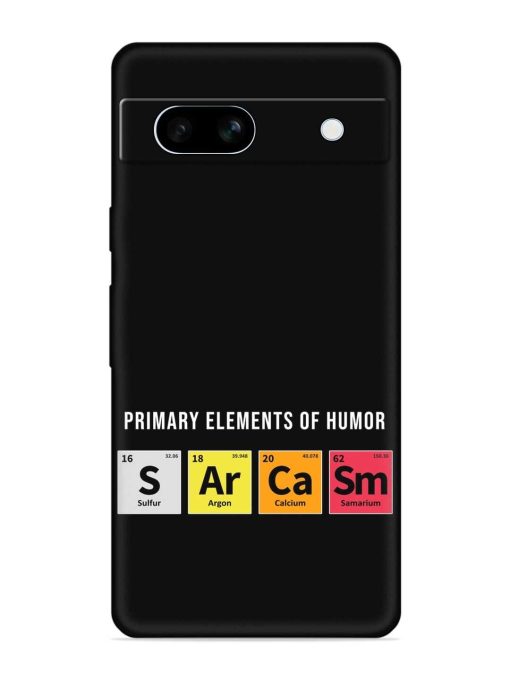 Primary Elements Humor Embossed Soft Silicone Case for Google Pixel 7A Zapvi