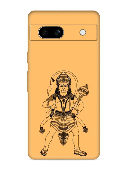 Indian God Hanuman Embossed Soft Silicone Case for Google Pixel 7A Zapvi