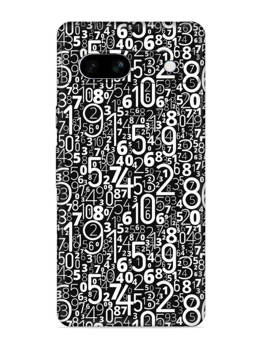 Many Numbers Different Embossed Soft Silicone Case for Google Pixel 7A Zapvi