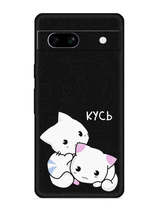 Kycb Cat Embossed Soft Silicone Case for Google Pixel 7A Zapvi