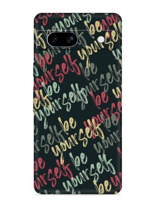 Yourself Seamless Embossed Soft Silicone Case for Google Pixel 7A Zapvi