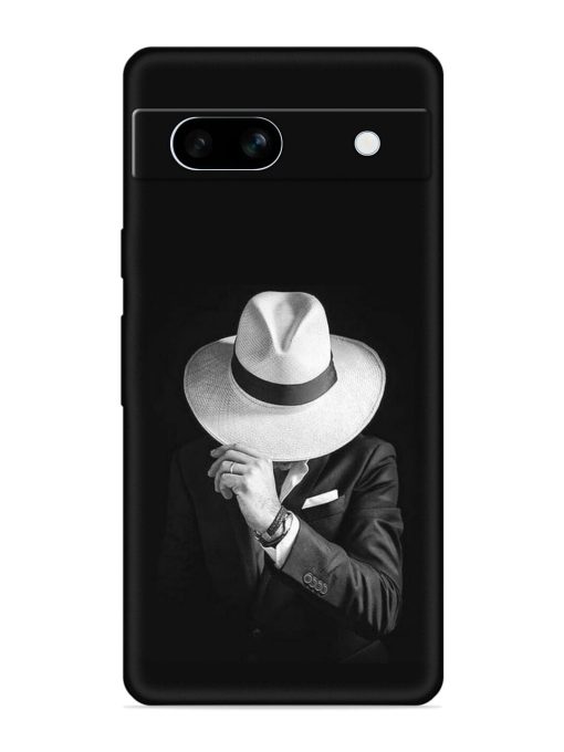 Men Under Hat Embossed Soft Silicone Case for Google Pixel 7A