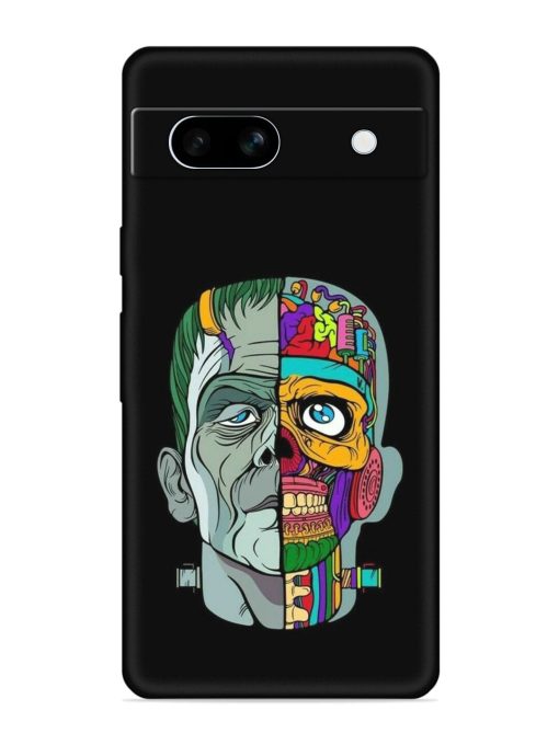 Men Vs Skull Embossed Soft Silicone Case for Google Pixel 7A Zapvi