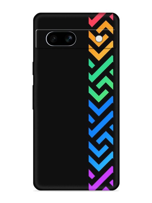 Colorshape Stripes Embossed Soft Silicone Case for Google Pixel 7A