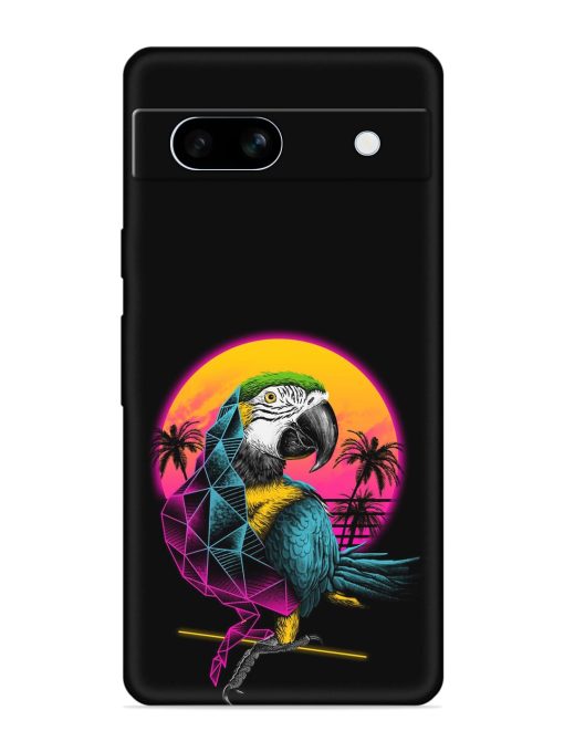 Rad Parrot Embossed Soft Silicone Case for Google Pixel 7A Zapvi