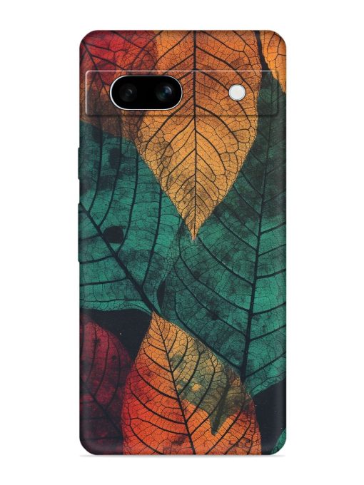 Leaves Artwork Embossed Soft Silicone Case for Google Pixel 7A Zapvi