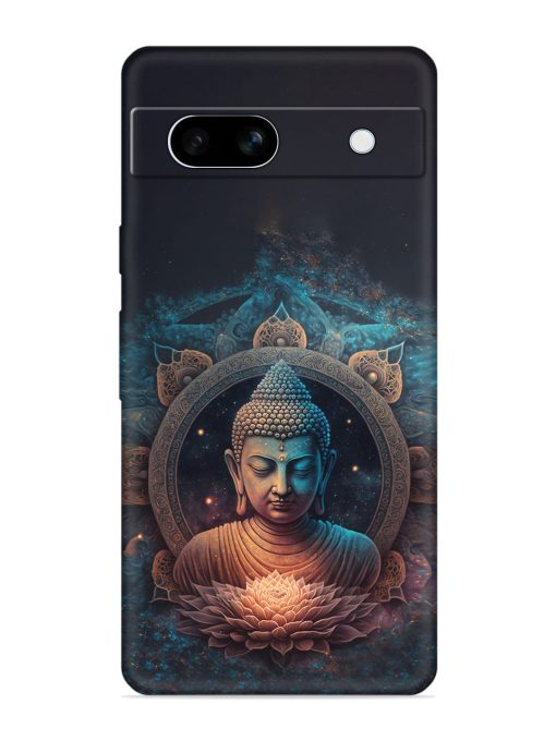 Gautam Buddha Embossed Soft Silicone Case for Google Pixel 7A Zapvi