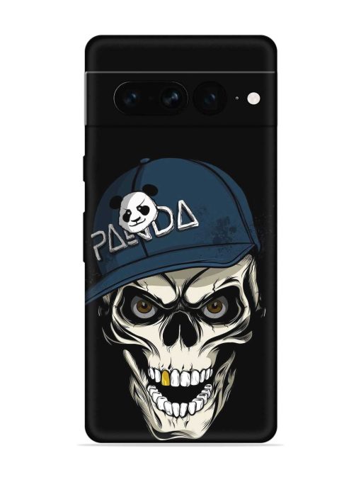 Panda Skull Embossed Soft Silicone Case for Google Pixel 7 Pro Zapvi