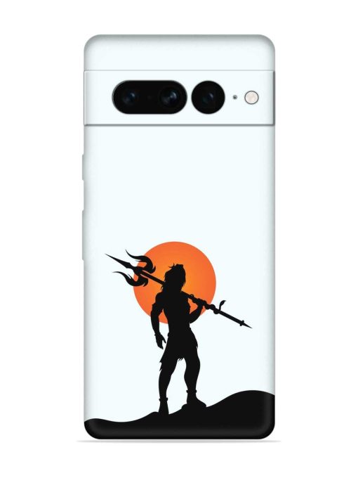 Lord Mahadev Trendy Embossed Soft Silicone Case for Google Pixel 7 Pro