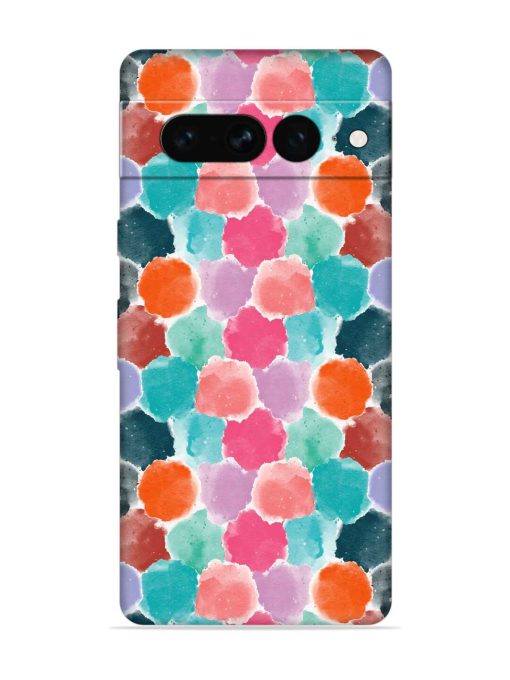 Colorful Seamless Pattern Embossed Soft Silicone Case for Google Pixel 7 Pro Zapvi