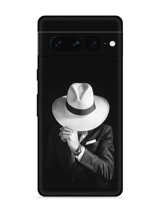 Men Under Hat Embossed Soft Silicone Case for Google Pixel 7 Pro Zapvi