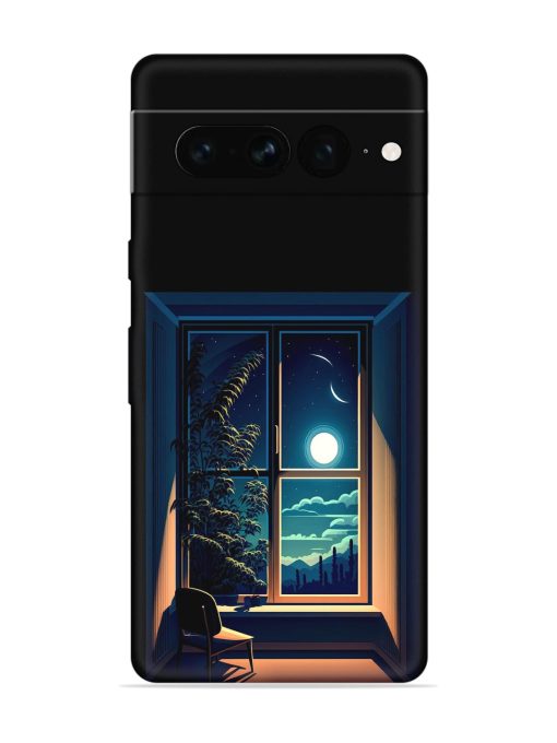 Night View At Window Embossed Soft Silicone Case for Google Pixel 7 Pro Zapvi