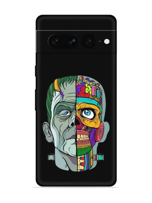 Men Vs Skull Embossed Soft Silicone Case for Google Pixel 7 Pro Zapvi