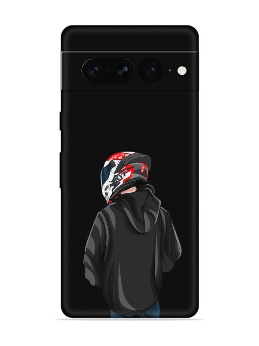 Motorcycle Rider Embossed Soft Silicone Case for Google Pixel 7 Pro Zapvi